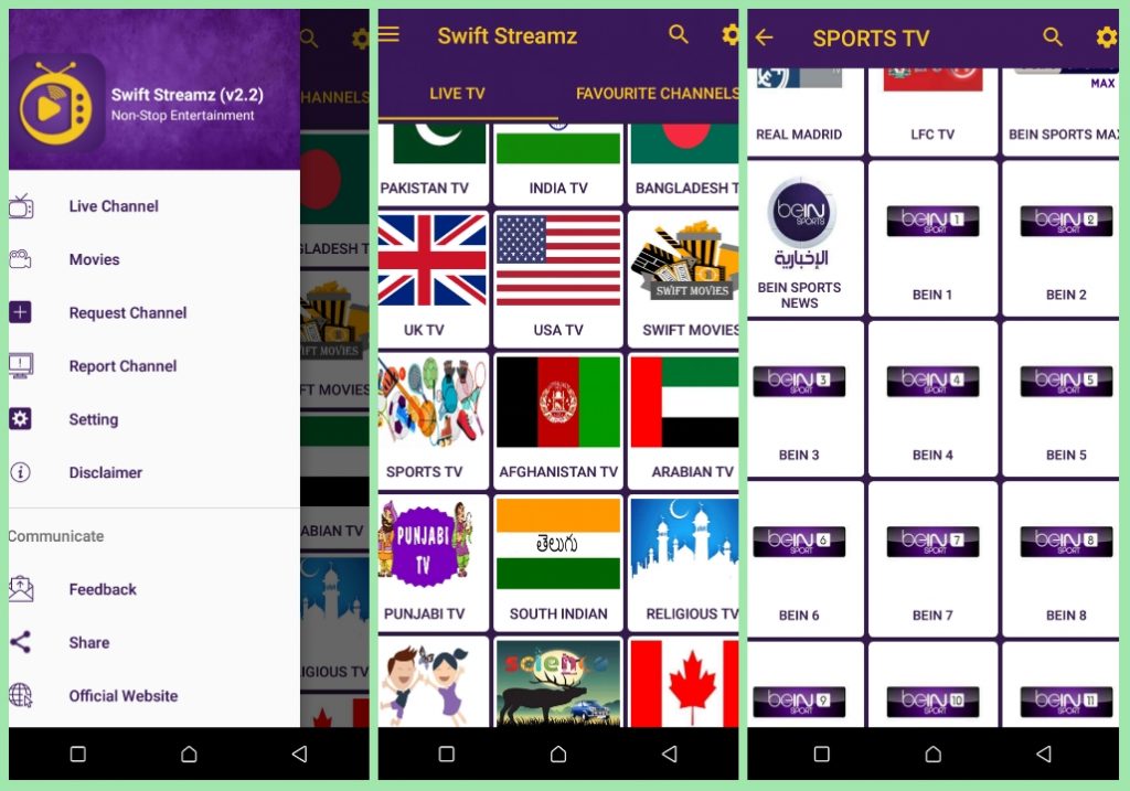 swift streamz live football