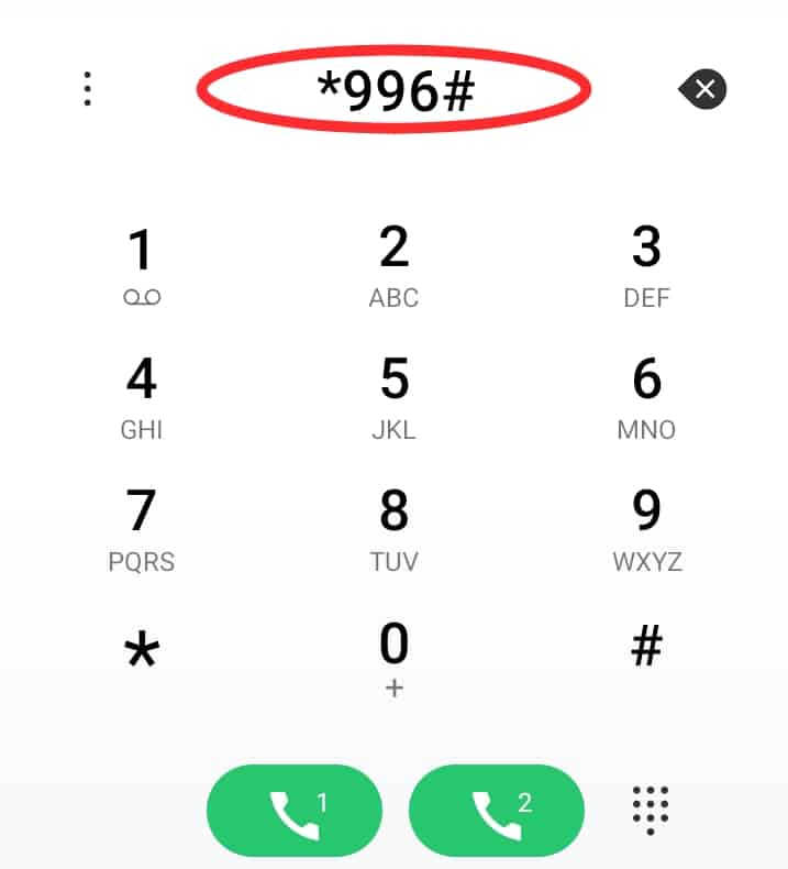 Dial *996# to Start Linking process
