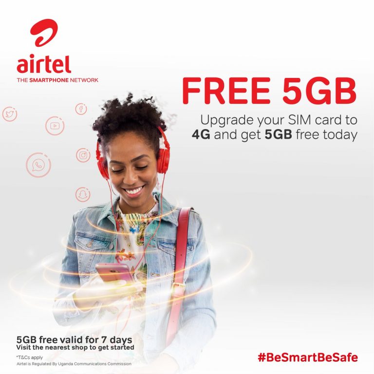 Get Free 5GB Data on Airtel UG >> Upgrade Your SIM to 4G ( Learn How