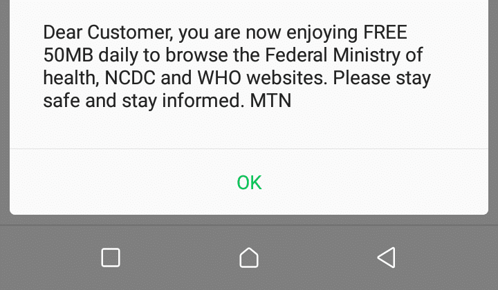 free mtn 50mb ncdc