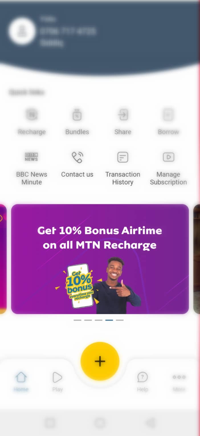 Mtn recharge bonus