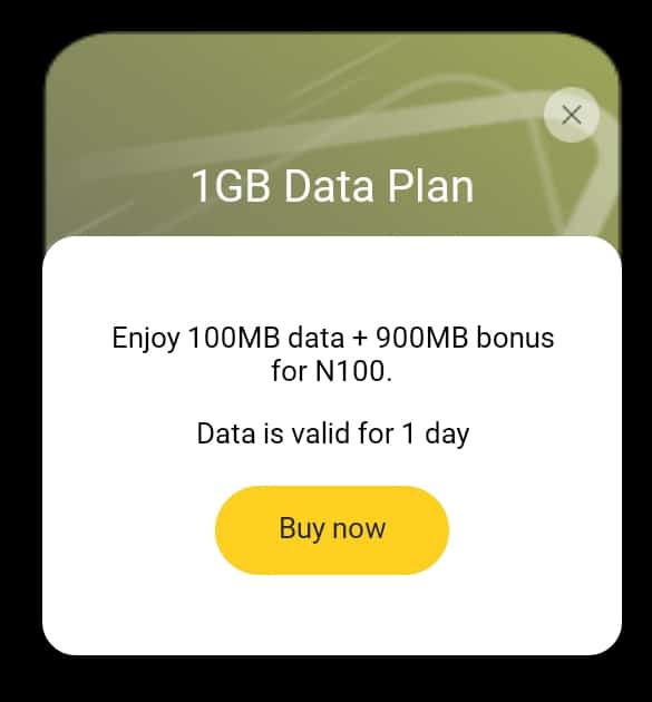 900mb free data on MTN pulse