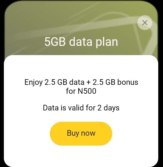 MTN Tuesday Offer 500 for 5GB