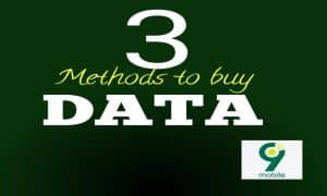 how to buy data on 9mobile