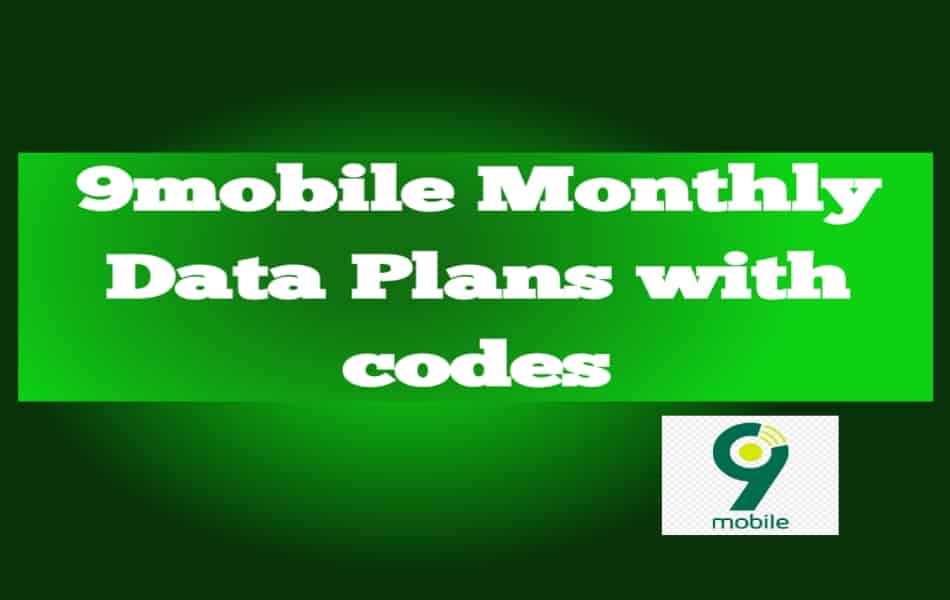 9mobile monthly data plan