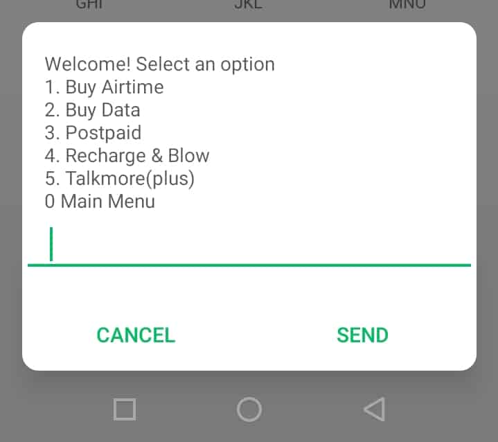 code to buy Airtel data