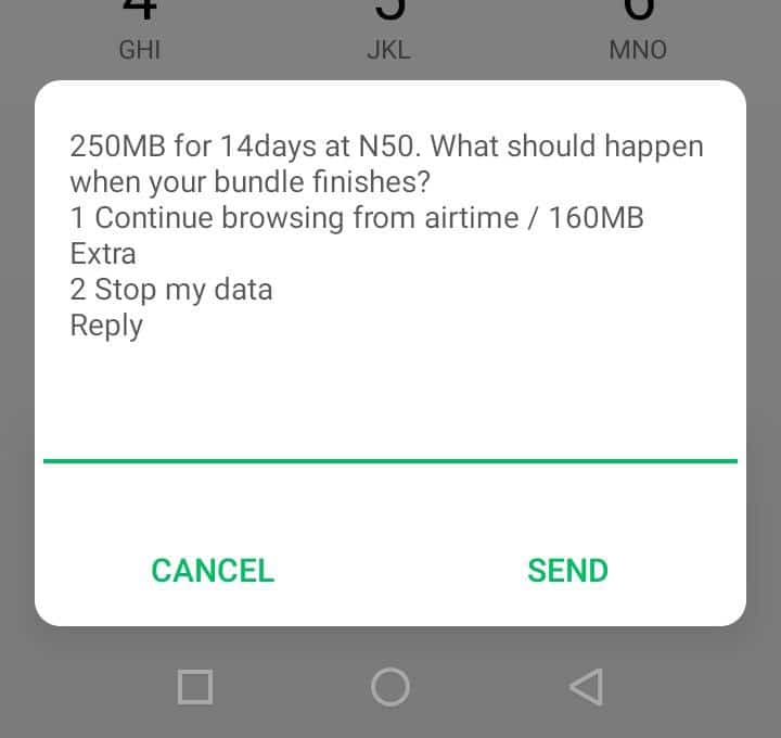 activating airtel 100 naira for 500mb by  code