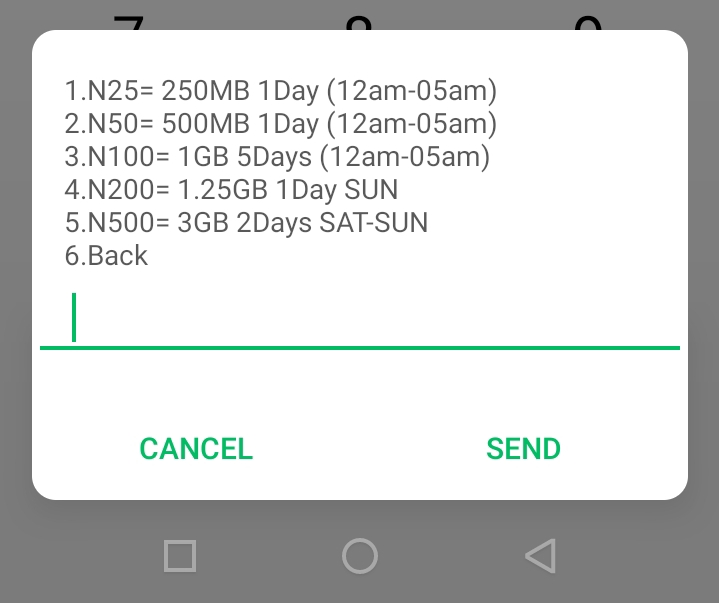 Glo 1.25GB for 200 Naira