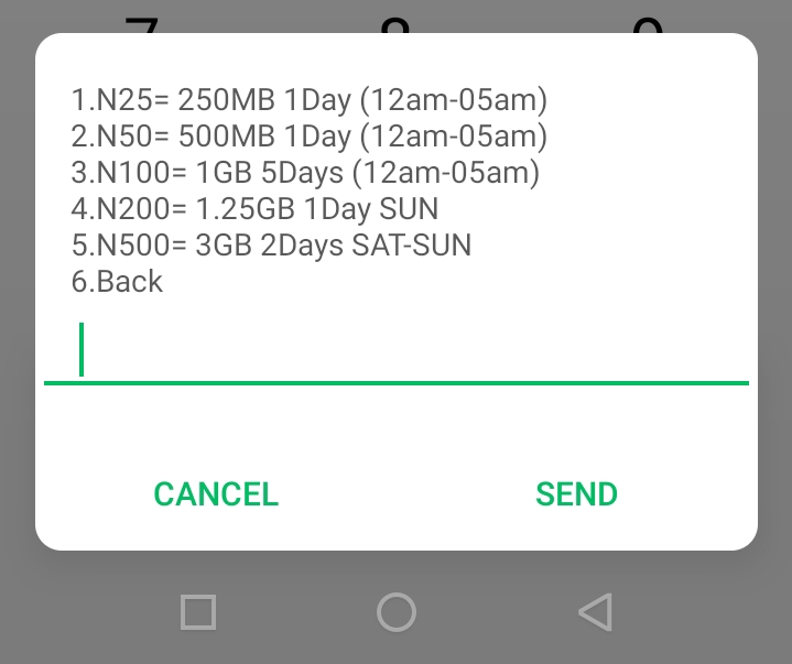 Glo 1.25GB for 200 Naira