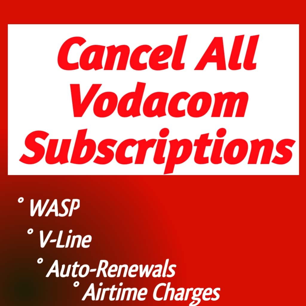 how to cancel subscriptions on vodacom