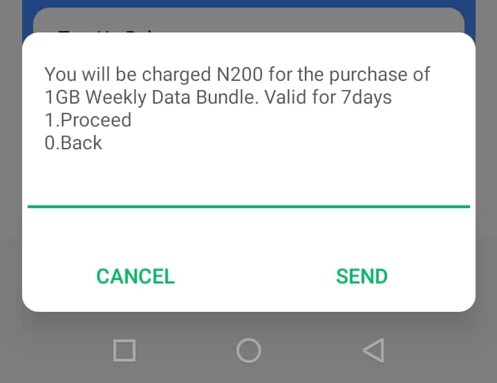 Activation for MTN data plan 200 for 1GB 7days code