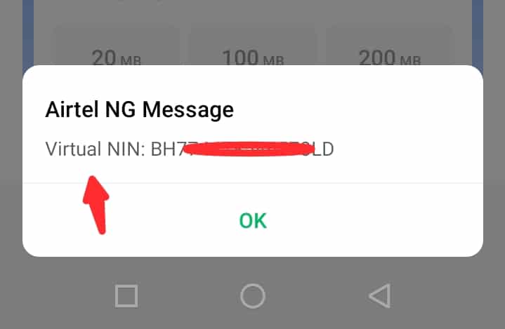 Dial *346*3*NIN*121097# to generate a VNIN