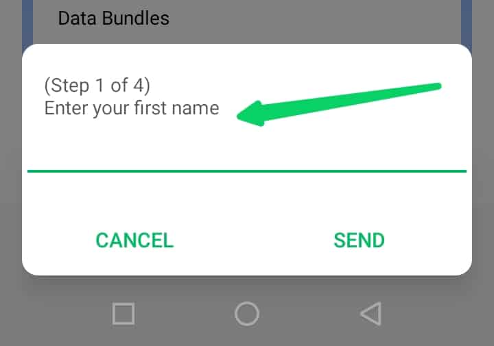enter your first name