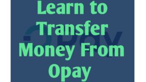 How to transfer money from opay to bank account