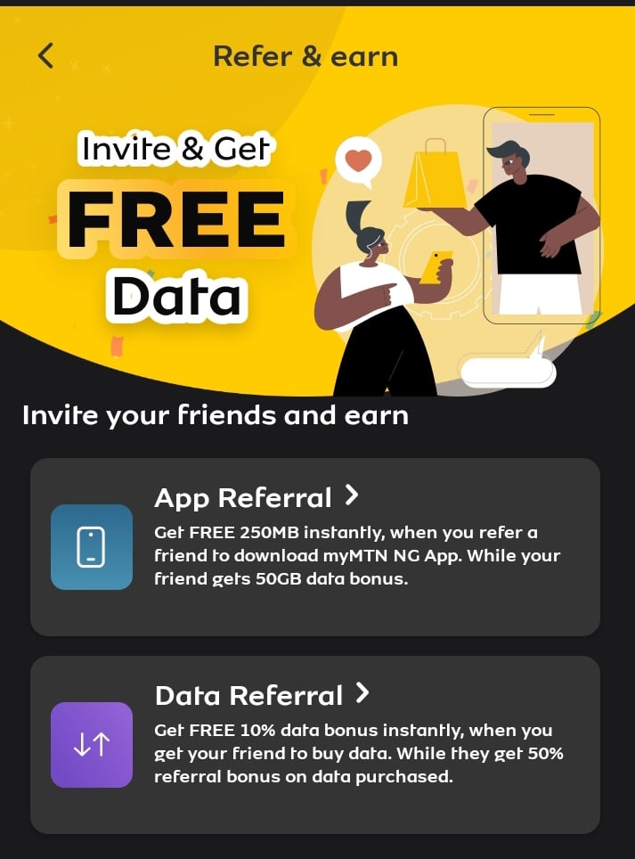 Mtn refer and earn free data
