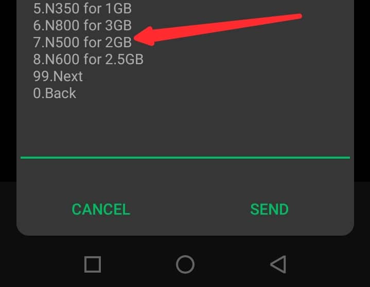 Activating mtn 2gb for 500