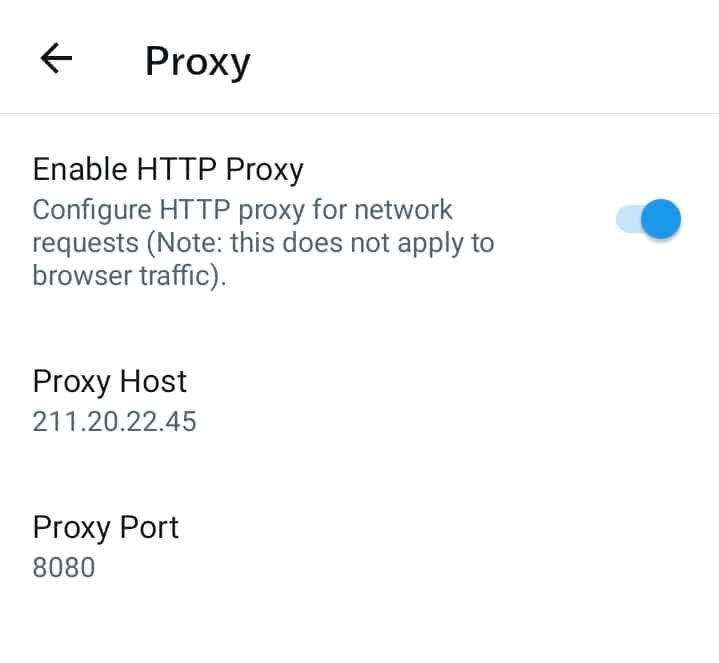 Setting up proxy on Twitter